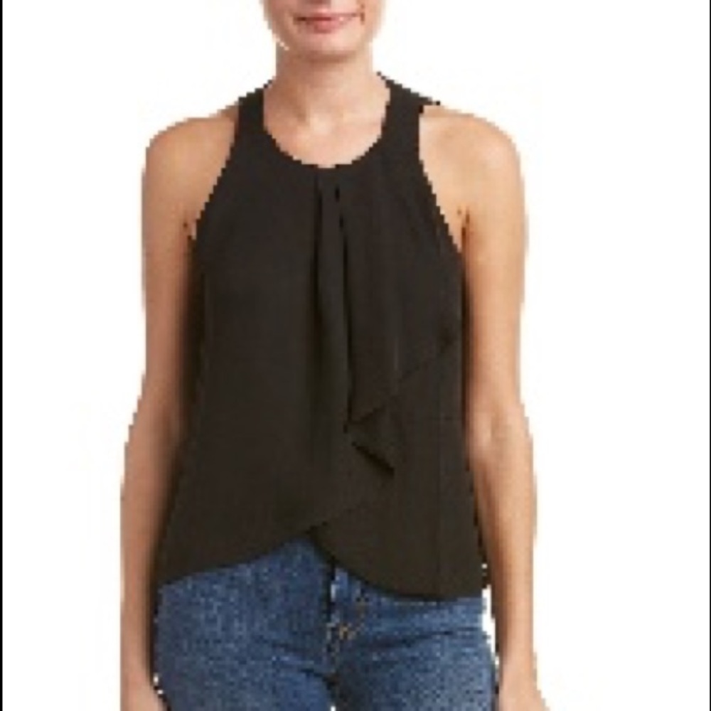 Beulah relaxed black top NWT
